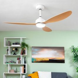 Ventilador de Techo con Luz LED y 3 Aspas ABS Wuled InnovaGoods Madera 36 W 52" Ø132 cm Precio: 97.49999952. SKU: B13QYWL6P9