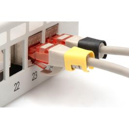 Digitus A-CC-M Clips de Colores para Cable de Red RJ45, PVC, Cat5e/6, Paquete de 100 Unidades