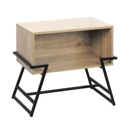 Moblekit Mesita Auxiliar Metal y Madera 50 x 33 x 45 cm (3 Unidades)
