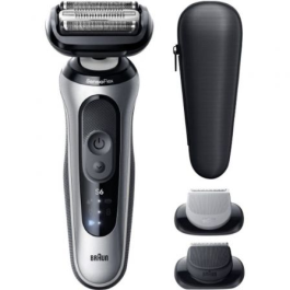 Braun Afeitadora Series 6 62-S1650S con Batería y 2 Accesorios para Cara, Cabeza y Cuerpo