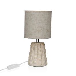 Lámpara Thais Blanca Versa 25x43 cm - Cerámica y Textil (2 Unidades)