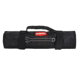 Workpro Juego 9 Llaves Fijas Combinadas de Acero Cromo Vanadio (8, 10, 11, 12, 13, 14, 15, 17, 19 mm) Cromadas