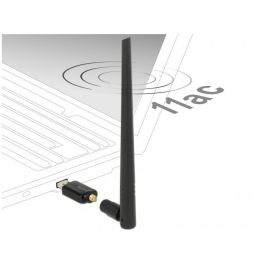 DeLOCK 12535 Adaptador USB 3.0 Dualband WLAN ac/a/b/g/n 867 + 300 Mbps con Antena Externa