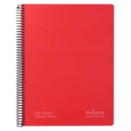Bloc Navigator Tapa Extra A4 80H Cuadric.4X4 80G Rojo 5 unidades Precio: 23.50000048. SKU: B14RLCVEMN