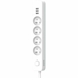 Quarx QUA4004282463061 Regleta de 4 Tomas de Corriente con 3 Puertos USB y Cable de 1,5m Quarx QUA4004282463061 Regleta de 4 Tomas de Corriente con 3 Puertos USB y Cable de 1,5m