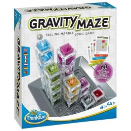 Think Fun 76433 Gravity Maze Laberinto Lógico de Gravedad: Juego de Habilidad con Torres Apilables y 60 Retos para Niños +8 años