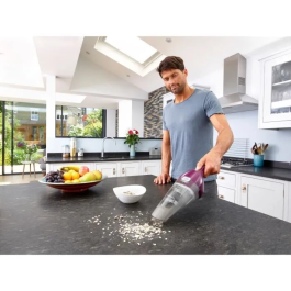 Black + Decker Aspirador de mano inalámbrico NVC115W-QW - 8 AW - 3,6 V 1,5 Ah - Burdeos