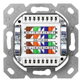 Digitus DN-93609 Toma de Pared RJ45 Cat 6 Apantallada Montaje Superficie Blanco