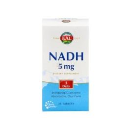 KAL NADH 5 mg 30 Comprimidos. Contribuye a la normal producción de energía a nivel celular. Apto para veganos. Precio: 31.5000004. SKU: B1AWA4LE3R