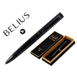 Boligrafo Belius Origen 1995 Aluminio Textura Cepillada Color Negro Tinta Azul Caja De Diseño Precio: 9.5000004. SKU: B18ZSZW5HD