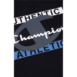 Sudadera sin Capucha Hombre Champion Authentic Athletic M Negro 39 1/3