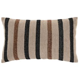 DKD Home Decor Cojín Tradicional de Algodón, Velvet y Poliéster Natural 30 x 50 cm (2 Unidades)
