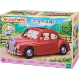 Sylvanian Families 5448 Coche Rojo Descapotable Techo Convertible con Carriola para 5 Figuras Coleccionables