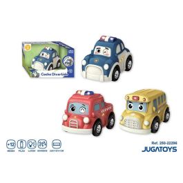 Coche infantil, policía, bombero y autobús con sonidos, 22x11x14cm - modelos surtidos