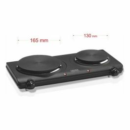 Placa Eléctrica de Cocción Haeger Negro 2 Fogones Multicolor 2250 W 2250W Placa Eléctrica de Cocción Haeger Negro 2 Fogones Multicolor 2250 W 2250W