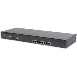 Digitus Consola KVM con TFT 19" Cat.5 8 Puertos, Touchpad y Teclado Alemán para Rack 1U