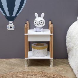 Home Deco Kids Mesita De Noche Lápiz Original para Habitación Infantil con Cajón 34x30x51 cm