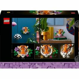Lego Art 31217 Tigre Colección de Vida Silvestre Set para Adultos Decoración de Pared con Flores