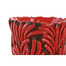 DKD Home Decor Jarrón de Cemento Rojo Tropical Colección Chilis25 con Diseño Guindillas y Pimientos 18x18x26 cm Pack 4 Unidades DKD Home Decor Jarrón de Cemento Rojo Tropical Colección Chilis25 con Diseño Guindillas y Pimientos 18x18x26 cm Pack 4 Unidades