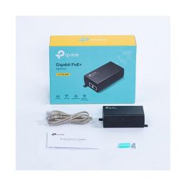 TP-LINK PoE+ Injector Adapter. 1× Gigabit PoE Port, 1× Gigabit Non-PoE Port.
