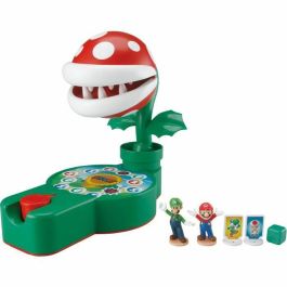 EPOCH 7357 Juego de Mesa Super Mario: Escape de la Planta Piraña con Mario y Luigi. ¡Evita Despertar a la Piraña!