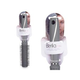 Berilo Cepillo para Cabello Rizo Gris Siliconado 4x24x4 cm (24 Unidades)