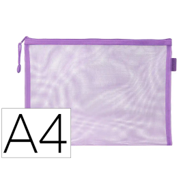 Liderpapel Bolsa Zipper Bag Poliéster Transpirable Multiusos DIN A4 Morado Pastel Precio: 4.8884. SKU: B1FZC3AGHD