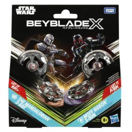Hasbro HASF9589ES0 Beyblade X Star Wars: The Mandalorian & Moff Gideon Set, 3-60F vs. 3-80N, Paquete Múltiple