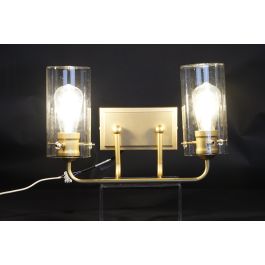 Lampara Aplique Moderno DKD Home Decor Dorado 17 x 24 x 41 cm Lampara Aplique Moderno DKD Home Decor Dorado 17 x 24 x 41 cm