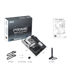 ASUS PRIME B860-PLUS WiFi Placa Base Intel B860 LGA 1851 para Intel Core Ultra, DDR5, ATX, Wi-Fi 6E