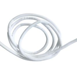 Vivolink Manguera Flexible Organizador de Cables Ø25mm Blanca 25m, Trenzada Ignífuga, Cortable