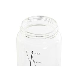 DKD Home Decor Aceitera Vinagrera Basicos de Borosilicato e Inox 450ml Transparente/Negro, Apto Lavavajillas, 7x22x10.5 cm