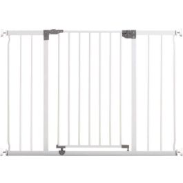Dreambaby Barrera de seguridad Liberty Extra grande a presión para niños - Fácil instalación, 99-105.5 cm ancho x 75 cm alto - Blanca