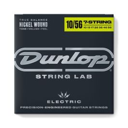 Dunlop Cuerdas Guitarra Eléctrica Níquel 7 St. Light 10-56 - Agudos nítidos, medios agresivos, graves alta respuesta dinámica