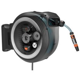 Enrollador de manguera de pared - GARDENA - PowerRoll - XXL - P4A - Blanco - 18 V - Longitud 40 m - Manguera 13 mm Enrollador de manguera de pared - GARDENA - PowerRoll - XXL - P4A - Blanco - 18 V - Longitud 40 m - Manguera 13 mm