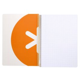 Cuaderno Espiral Liderpapel A4 Micro Antartik Tapa Dura 80H 100 gr Cuadro 5 mm Sin Banda4 Taladros Color Mostaza