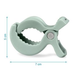 KioKids Pinzas para Muselinas de Bebé, Pack 4 Unidades, Sujeción Segura para Carrito Cuna Silleta, Forma Pez Mint, ABS +0 Meses KioKids Pinzas para Muselinas de Bebé, Pack 4 Unidades, Sujeción Segura para Carrito Cuna Silleta, Forma Pez Mint, ABS +0 Meses