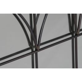 DKD Home Decor Espejo Moderno de Metal Negro, Medidas 76 cm Ancho x 76 cm Alto x 4 cm Profundidad