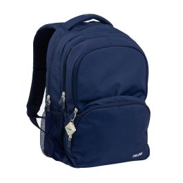 Mochila escolar con 4 cremalleras (25 l) serie 1918, azul marino milan Precio: 41.94999941. SKU: S8413263