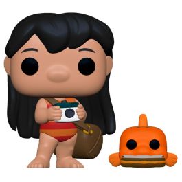 FUNKO Figura POP Disney Lilo and Stitch Lilo with Pudge Vinilo 9cm
