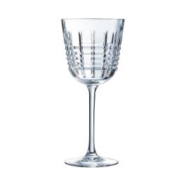 Cristal d'Arques Copas Vino Rendez-Vous 35 cL - Juego de 6 Copas de Cristal Transparente para Vino Blanco y Tinto, Elegantes y Duraderas, Fabricadas en Francia
