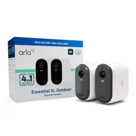 Arlo ARL1712771610130 Cámara de vigilancia ESSENTIAL2 XL 2K inalámbrica, con visión nocturna infrarrojos y 4 en 1