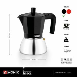 Cafetera Italiana BRA INOX BLACK 9T Negro 470 ml