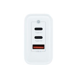 COOLBOX CARGADOR GAN 65W USB-C/USB-C/USB-A PARED