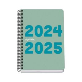 Agenda Escolar 2024-2025 Tamaño A5 Tapa Polipropileno Día Página Memory Basic Verde Dohe 51757