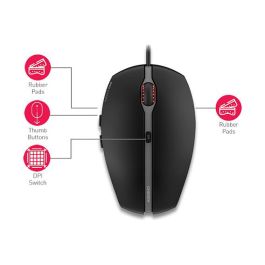 Cherry GENTIX 4K Ratón Ambidextro Óptico USB 3600 DPI Negro