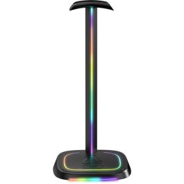 The G-Lab THE3760162052244 Soporte para auriculares gaming K-STAND-NEON RGB con cable iluminación RGB negro