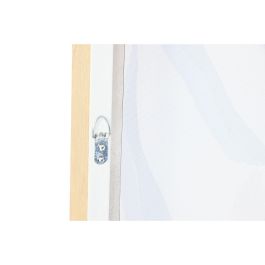 Lienzo Home ESPRIT Verde Rosa Flores Moderno (2 Unidades)