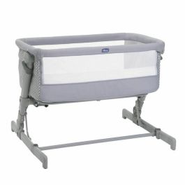 Chicco CHI8058664164301 Cuna colecho Next2Me GO Compacta, Plegable, Reclinable, 6 niveles de altura, Gris claro