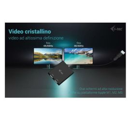Adaptador USB-C a HDMI i-Tec CADUAL4KHDMI